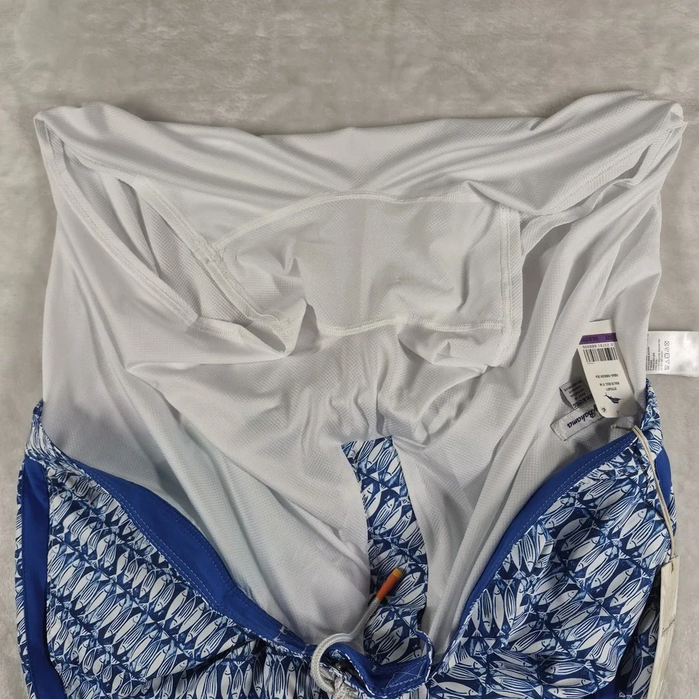Tommy Bahama Swim Trunks Men's 2XLB Blue Rialto Reel It In Fish Shorts Beach NWT